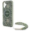 Guess GUHMP16MHCPOFPA iPhone 16 Plus6.7 zielony/green hardcase IML Flowers Allover Electro With Pearl Strap MagSafe